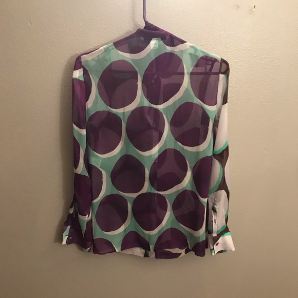 Diane Von Furstenberg silk blouse - Picture 2 of 5